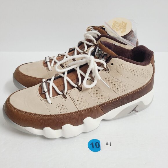 NEW Nike Air Jordan 9 G Golf Shoes Masters Woodgrain FN6929-200 Size 10 Brown #1 main image 6